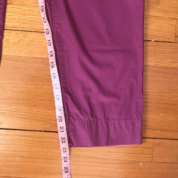 Ann Taylor LOFT Plum Color Cotton Capri Pants - Picture 8 of 8